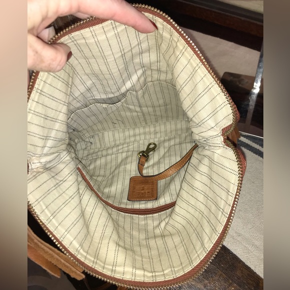 Frye Heidi Leather Fringe Cognac Brown Crossbody Clutch Bag Retail $298 - Picture 12 of 13